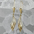 CAOSHI Unique Design Women Dangle Earrings Angel Wing Charm Gold Color Fashion Jewelry Small Hoop Wings Earrings Woman
