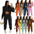 Autumn Winter Thickened Zipper Hooded Woven Sequined Letter ODM Quick Dry Breathable Sweater Knitted Undershirt Jogging Pants
