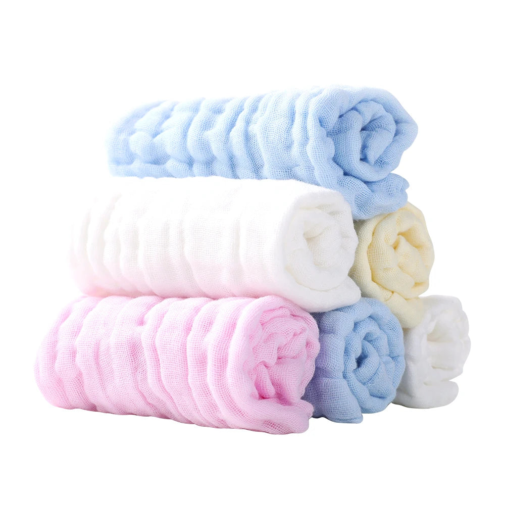 Soft Newborn Baby Face Towel and Muslin Washcloth for Sensitive Skin