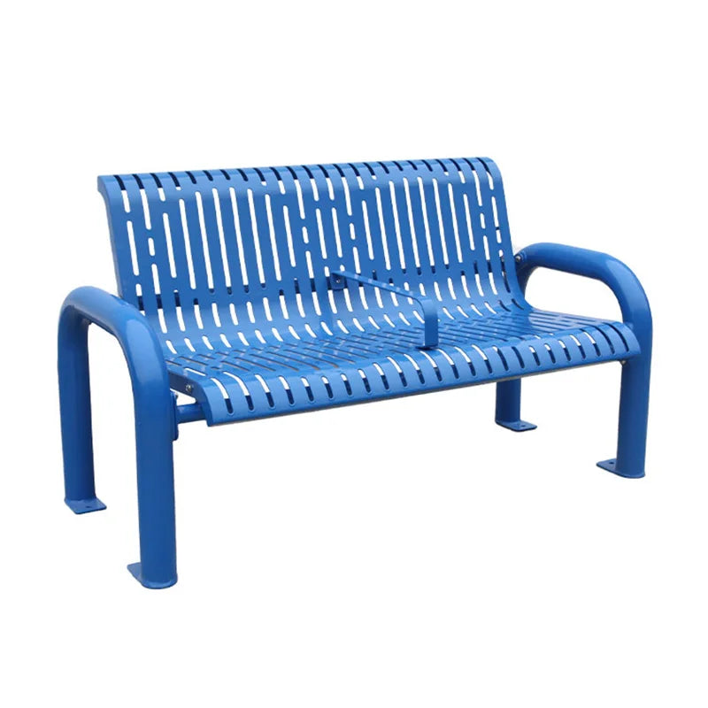 Outdoor Furniture 2 Seater Steel Bench Seat Outside Park Rust Proof Metal Seating Bench Public Garden Patio Chair Benches