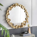 Hot Sale 90CM Retro Metal Luxury Wall Mirror Creative Art Deco Glass Design for Sofa & Bathroom Decoration Home Use