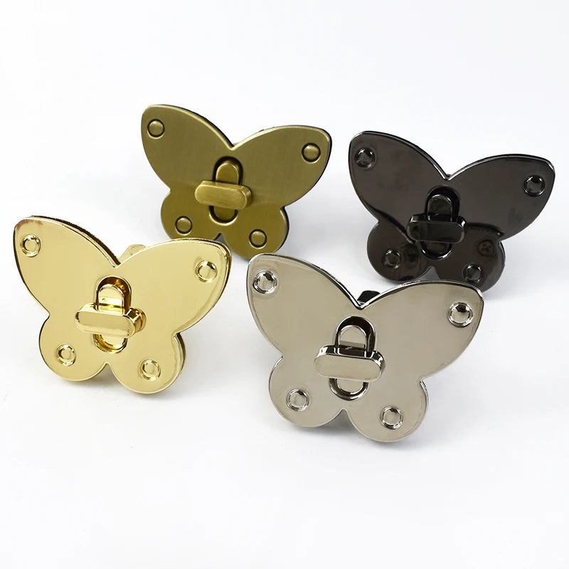 Deepeel E6-7 40x50mm Alloy and Brass Handbag Hardware 30mm Purse Closure Clasp Bag Lock Turn Twist for Clothing Accessories