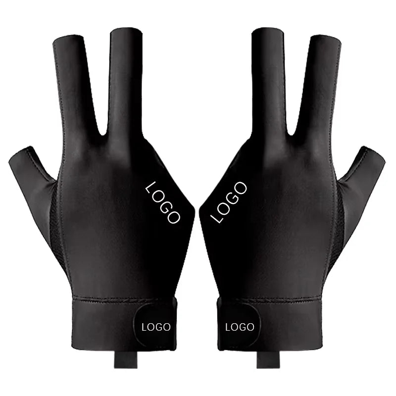 Traditional 3 Fingers Snooker Gloves Stylish Premium Pool Billiards Gloves