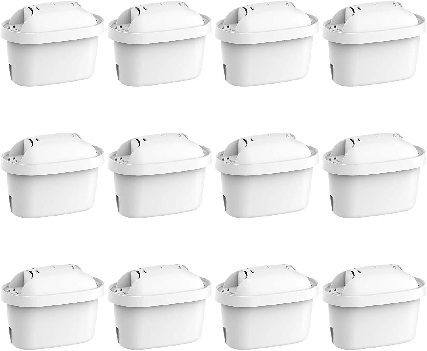12 Pack Pitcher Jug Replacement Universal Water Filter Cartridge Coconut Activated Carbon Resins Remove Limescale