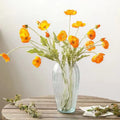 Creative Wholesale Retro Large Vase Simple Transparent Water Flower Rose Rich Bamboo Vase Living Room Crystal Vase