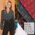 Spring and Summer New Style Gold Silk Chiffon Cat Eye Printed Fabric for Shirt OEM