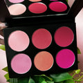 Make up Blush Palette Multi Color Cruelty Free Luxury Pigment Pink Private Label Powder Blush Palette
