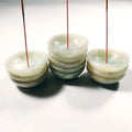 HZ Crystal Bowl Incense Holders Wholesale Birthday Gift on Sale Heart Arrival Xiuyan Jade Healing Crystals