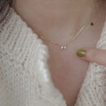 Cute INS Fashion Pure 925 Sterling Silver Clavicle Chain Zircon Mini Bow Ties Pendant Necklace for Women Jewelry