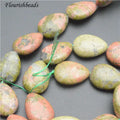18x13mm Natural Green Aventurine Amethyst Red Stone White Howlite Rose Quartz Drop Shape Stone Loose Beads for Jewelry Making