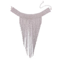 Luxury Bridal Silver Rhinestone Clavicle Chain Necklace for Women Jewelry