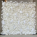 YOPIN 214 Artificial Flowers Wedding Flower Wall Roll Backdrop Wall Panel White Cloth Wall