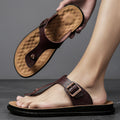 New Fashion Men's Platform Outdoor Waterproof Soft Winter Sandals Leather Design Customizable Wholesale