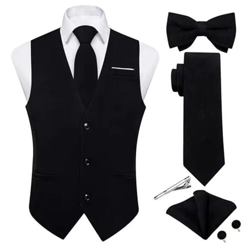 RNSHANGER New Grey Dress Vests Casual Sleeveless Solid Color Waistcoat Slim Fit Formal Business Mens Suit Vest(only vest)
