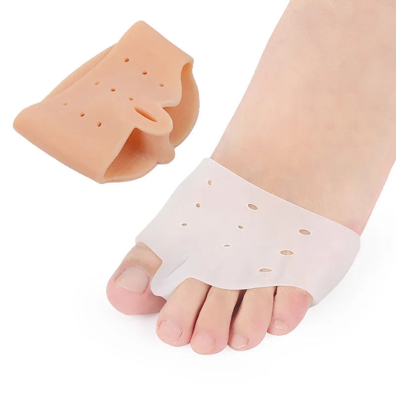Soft GEL Forefoot Metatarsal Pad SEBS Elastic Silicone Cushion Pad for Toe Pain Relief Callus Blisters Protection