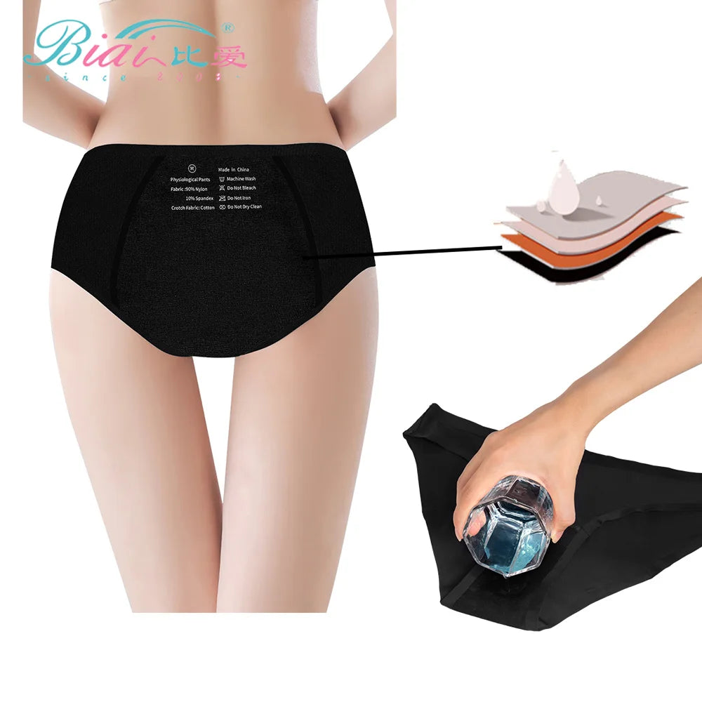 Skin-Friendly & Breathable 4-Layer Absorbent Period Panties for Women Seamless Leak-Proof Design