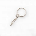 Bulk Nickel Plated Split Keyrings with Screw Eye Pin Key Chain DIY Jewelry Crafts Toy Making Metal Keychain Accessories