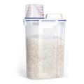 Small 5 Lbs Airtight Dry Food Storage Container Pantry Organization Plastic Cereal Dispenser Rice Bucket Tank Rice Storage Box