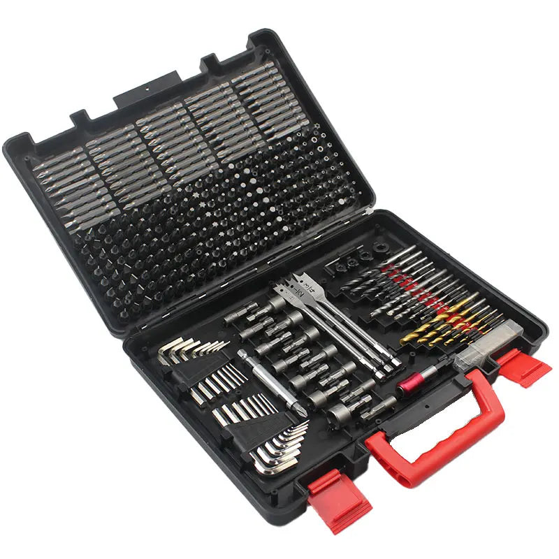 Comprehensive Drilling and Driving Accessory Kit Masonry 318pcs Screwdriver and Drill Bit Set Wood Titanium Hss Drill Bits MegaBDM