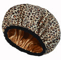 Waterproof Extra Large Double Layer Reusable Women Hair Satin Shower  Bonnet Cap