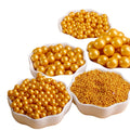 Gold White 2mm4mm7mm Edible 500g Cake Sprinkles in Bag Patisserie Restaurant Supplies Cake Decorating Popular Accessory Gateau