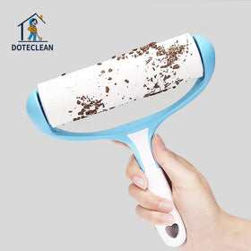 16cm Plastic Pet Hair Remover Roller Manual Dust Removal and Sticky Hair Device with Replaceable Cores Dust Collector