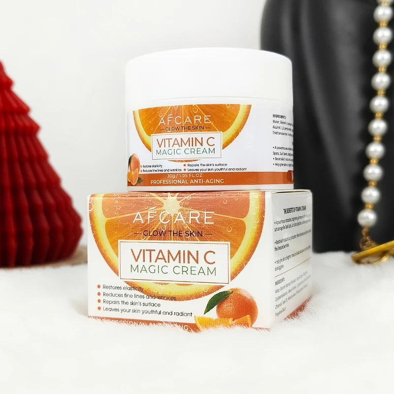 Chinese-Face-Cream-Products Fragrance-free Moisturizing Pore Shrinking & Glycerin & Vitamin C Body and Face Lightening Cream