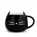 Ceramic Cute Cat Cup White/Black Coffee Milk Mugs Cartoon Ice Cream Sugar Tea Dessert Soup Office Couple Drink Cups