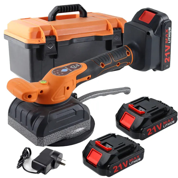 F FPPJ Tile Laying Tools Rechargeable Cordless Lithium Electric Tiling Vibrator High Frequency Vibration Machine Tile Applicator