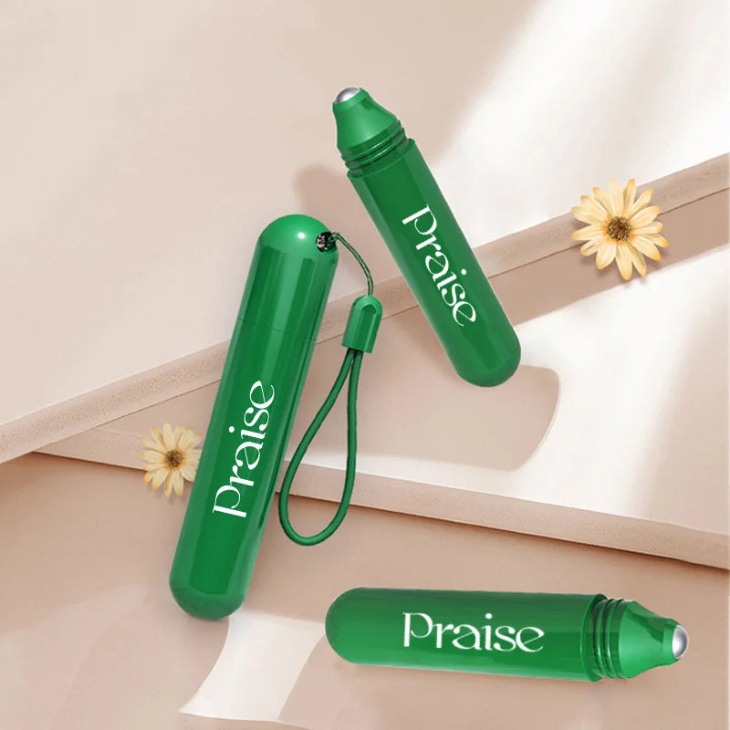 Stock 12ml 20ml White Plastic Essential Oil Bottle Customized Portable Anti-itch Liquid Bottle Deodorant Roll on Bottle