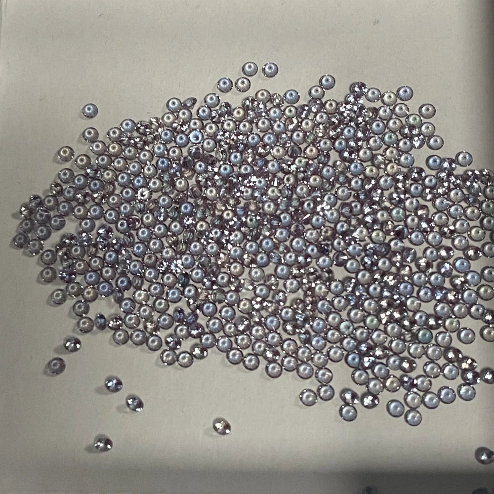 HQ GEMS Stock Small Size Brilliant Cut 1-3mm Color Change 100% Lab Created Alexandrite Stone Price Per Carat