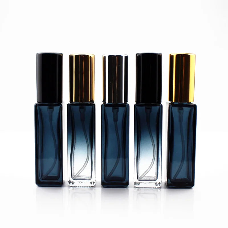 10ml Reusable Serum Application Square Glass Perfume Bottle 30ml Capacitive Empty Spray Bottle Atomize for Face Cream Eye Drops