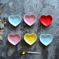 Factory Supply Porcelain Heart Shape Ceramic Bowl Microwave  Dishwasher Safe Sauce Dish for Home and Restaurant