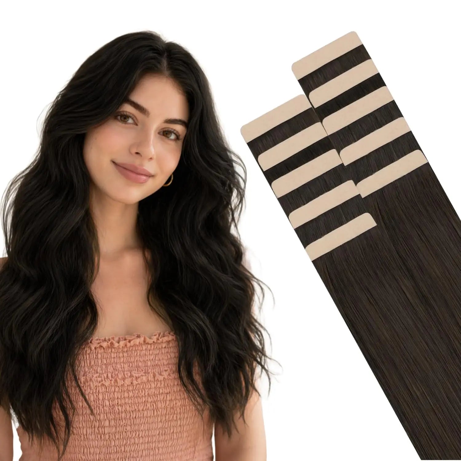 Latest Trend Invisible Tape-in Remy Human Hair Russian Hair Extensions with Seamless Tape Application