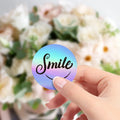 Custom Holographic Glossy Waterproof Stickers logo Printing Paper Stickers for Decorating