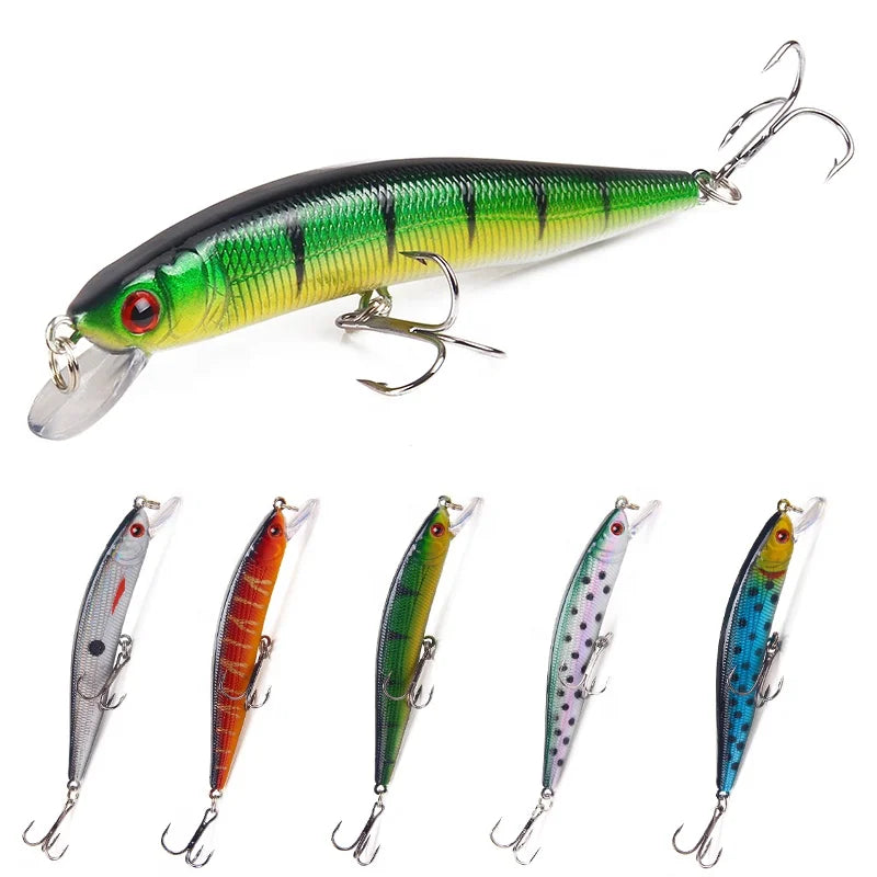 FLOATING Minnow 10cm/8g Top Water Buzzer Bait Hard Baits Artificial Bait Fishing Lure