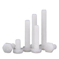 Wholesale DIN933 M12 Metric System White PA66 Nylon Full Thread Hexagon Head Insulation Bolt in Stock