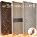 Canadian Standard U-L Listed 20 Minutes Fire Rated Flat Interior Slab Doors Resisdential Timber Internal Fire Doors for House