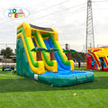 Customized Commercial Outdoor PVC Palm Tree Inflatable Water Slide with Pool for Kids