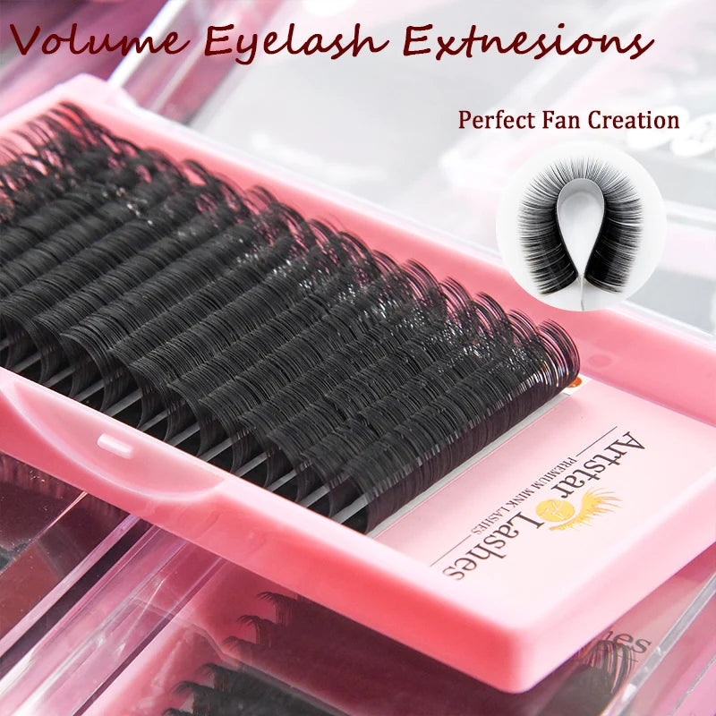 Individual Lashes Wholesale Volume Lash Trays 0.03 0.05 0.07mm Super Soft Cashmere Lash Extensions