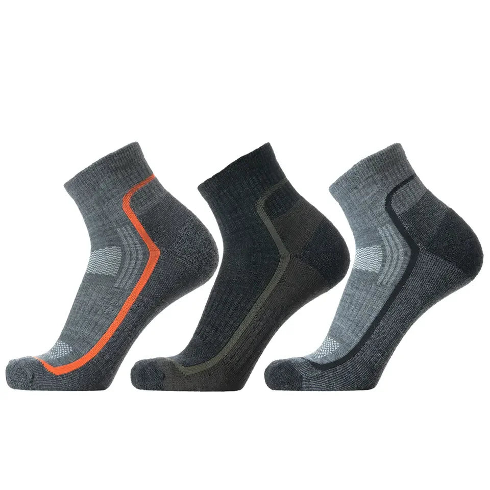 Warm Winter Merino Wool Knitted Hiking Socks-Anti-Bacterial Breathable Custom Color & Size Unisex Adults
