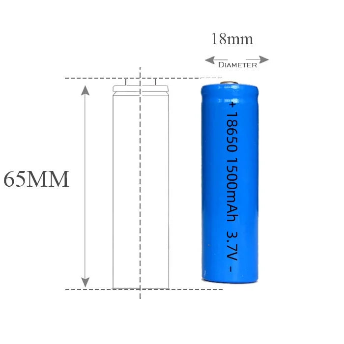 3.7v Lithium Battery 18650 2500mAh Cylindrical Battery for Electrical Tools Rechargeable 3.7v Lithium Battery 18650
