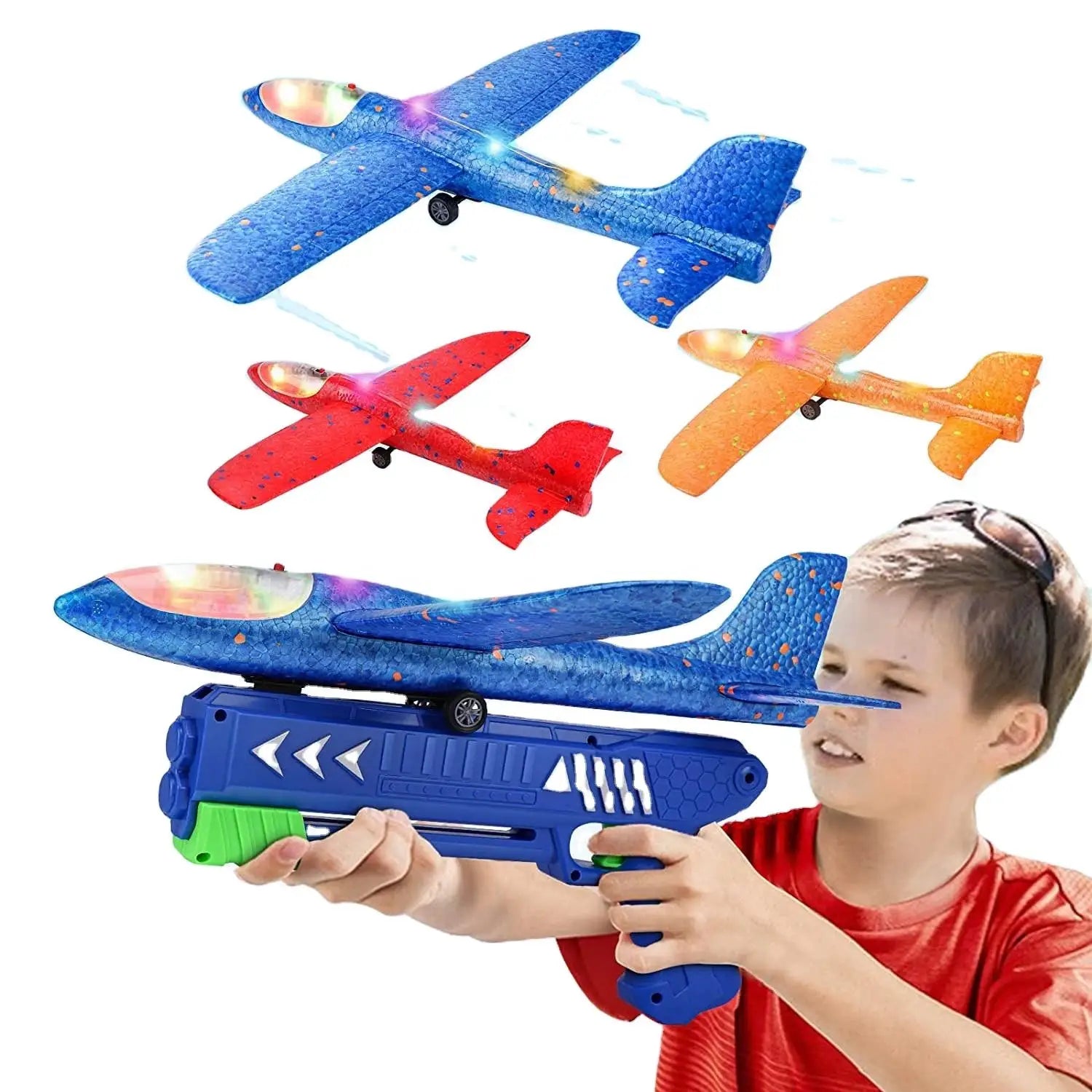 Hot Selling Outdoor Flying Plane Toy Catapult Airplane Launcher for Kids' Sports