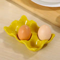 M 6 Holes Egg Tray Holds 6 Fresh Eggs Egg Dispenser for Drawer Countertop Display Kitchen Organization Restaurant Household