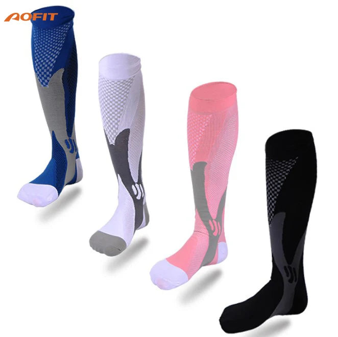 Women Sports Fitness Socks Basketball Soccer Sock Long Compression Socks Compression Stockings