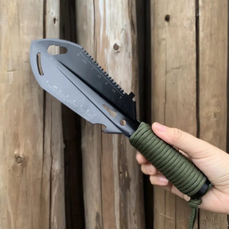 Comping Hori Hori Garden Knife Soil Knife Serrated Side Weeding  7-in-1 Multi-Functional Hand Tools for Digging