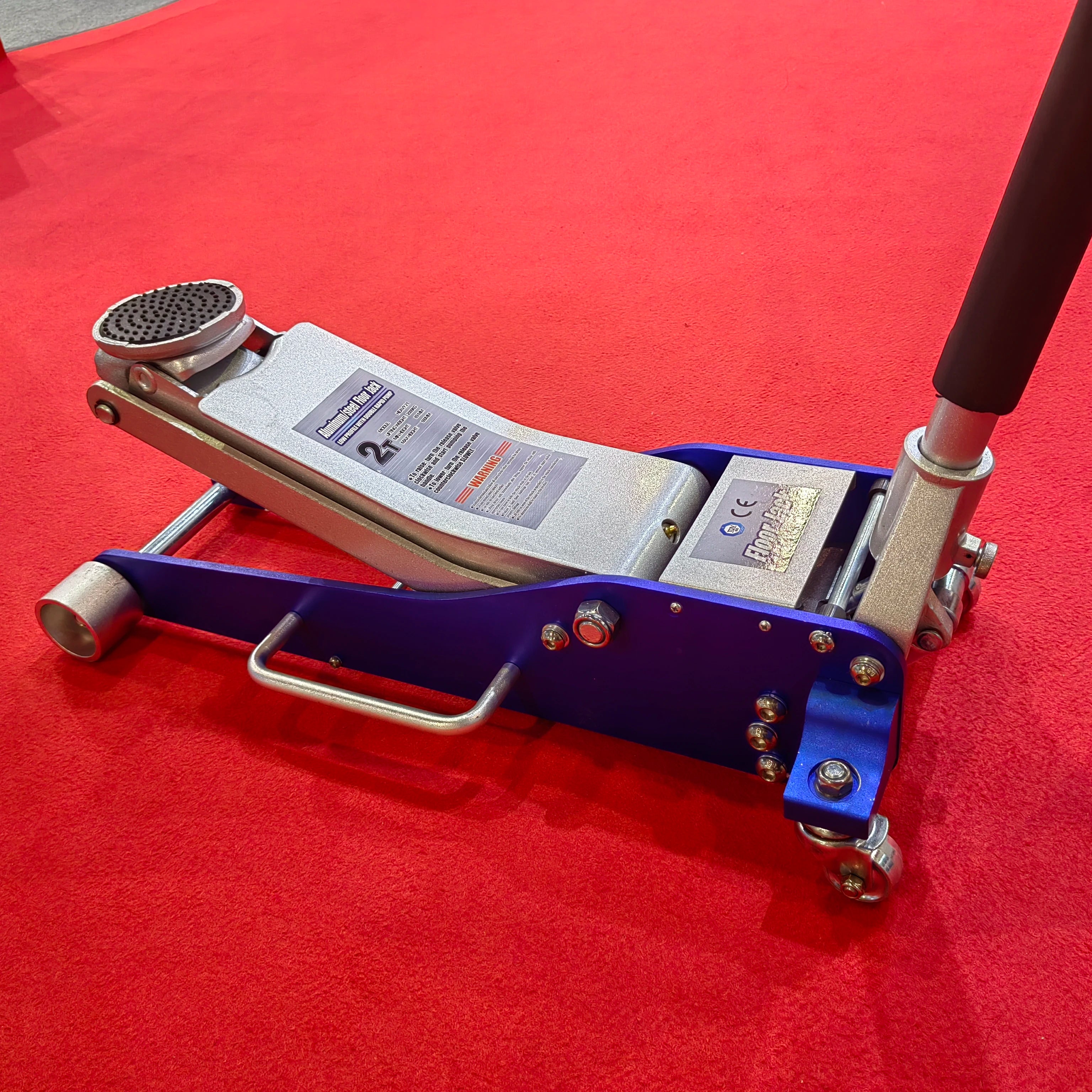 Quick Lift Low Profile 2000kgs Aluminium Trolley Jack Flooring Jack