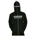Custom LOGO Wholesale Full Face Zip up Blank Rhinestone Men Sweater Jacket Coat Men's Zip Hoodie With Zipper