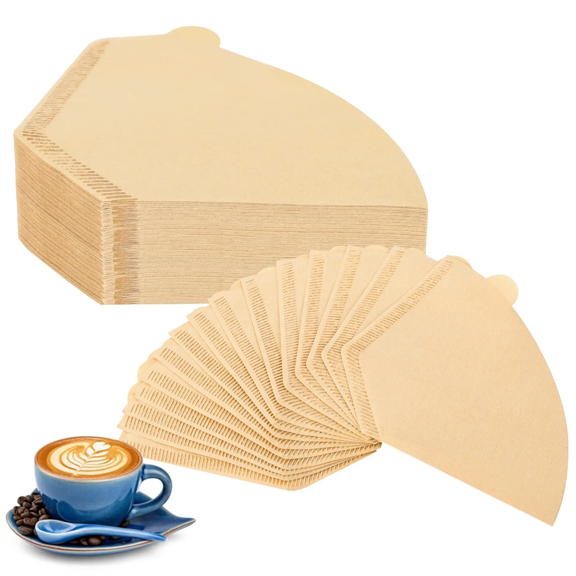 New Hot Selling Disposable Customizable V Shape 40PCS Packed Coffee Filter Paper