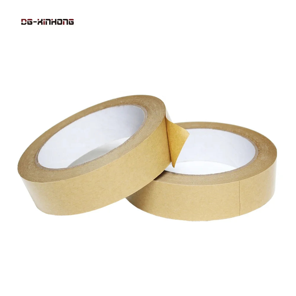 2- Eco Friendly Biodegradable Recyclable Easy to Tear Brown Color Kraft Paper Gummed Sealing Packing Packaging Adhesive Tape